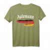 Angler T-Shirt mit Aal-Design in Deutschlandfarben – Lustiges Geschenk für Angler, die Aale fangen und gerne bei der Angeltour lachen
