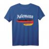 Angler T-Shirt mit Aal-Design in Deutschlandfarben – Lustiges Geschenk für Angler, die Aale fangen und gerne bei der Angeltour lachen