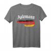Angler T-Shirt mit Aal-Design in Deutschlandfarben – Lustiges Geschenk für Angler, die Aale fangen und gerne bei der Angeltour lachen