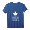 Damen T-Shirt mit V-Ausschnitt 'Ich muss gar nichts ich muss nur nach Kanada' – Perfekt für Kanada Fans & Reisende nach Vancouver, Montreal, Toronto