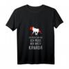 Damen Ich Muss Gar Nix Ich Muss Nur Nach Kanada T-Shirt mit V-Ausschnitt – Perfektes Geschenk für Kanada-Fans & Reiseliebhaber mit Elchmotiv