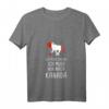 Damen Ich Muss Gar Nix Ich Muss Nur Nach Kanada T-Shirt mit V-Ausschnitt – Perfektes Geschenk für Kanada-Fans & Reiseliebhaber mit Elchmotiv