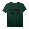 No risk no fun T-Shirt - Abenteuer, Mut, Tapferkeit & Spiritus, Klassisch geschnitten, perfekt für Abenteurer und Mutige