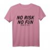 No risk no fun T-Shirt - Abenteuer, Mut, Tapferkeit & Spiritus, Klassisch geschnitten, perfekt für Abenteurer und Mutige
