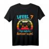 Kinder Gamer Geburtstag T-Shirt für 7 Jahre Jungen - Controller Motiv, ideales Geschenk zum Geburtstag & LAN-Party