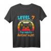 Kinder Gamer Geburtstag T-Shirt für 7 Jahre Jungen - Controller Motiv, ideales Geschenk zum Geburtstag & LAN-Party