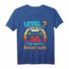 Kinder Gamer Geburtstag T-Shirt für 7 Jahre Jungen - Controller Motiv, ideales Geschenk zum Geburtstag & LAN-Party
