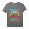 Kinder Gamer Geburtstag T-Shirt für 7 Jahre Jungen - Controller Motiv, ideales Geschenk zum Geburtstag & LAN-Party