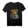 Luao`s Abenteuer T-Shirt für Kinder - Buntes Hawaii-Design mit Bus, Tiki und Urwaldmotiven