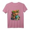 Luao`s Abenteuer T-Shirt für Kinder - Buntes Hawaii-Design mit Bus, Tiki und Urwaldmotiven