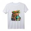 Luao`s Abenteuer T-Shirt für Kinder - Buntes Hawaii-Design mit Bus, Tiki und Urwaldmotiven