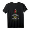 I'm Not Yelling, I'm Afghan - Afghanistan Flagge T-Shirt mit Retro Vintage Effekt, Perfekt als patriotisches Geschenk