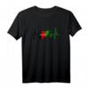 Afghanische Flagge Herzschlag EKG Design T-Shirt - Patriotisches Geschenk für Afghanistan-Fans und Freunde