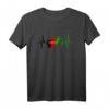 Afghanische Flagge Herzschlag EKG Design T-Shirt - Patriotisches Geschenk für Afghanistan-Fans und Freunde