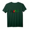 Afghanische Flagge Herzschlag EKG Design T-Shirt - Patriotisches Geschenk für Afghanistan-Fans und Freunde