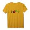 Afghanische Flagge Herzschlag EKG Design T-Shirt - Patriotisches Geschenk für Afghanistan-Fans und Freunde