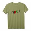 Afghanische Flagge Herzschlag EKG T-Shirt – Patriotisches Geschenk für Afghanistan-Fans und Stolzträger