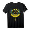 Bastet Göttin T-Shirt mit schwarzen Katzen - Ägyptische Mythologie & Katzenliebhaber Geschenk