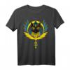 Bastet Göttin T-Shirt mit schwarzen Katzen - Ägyptische Mythologie & Katzenliebhaber Geschenk