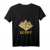Damen T-Shirt mit ägyptischen Pyramiden, Pharao Tutankhamun und Mythologie - V-Ausschnitt, stylisch & kulturell inspiriert