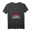 Damen Ägypten Flagge T-Shirt mit V-Ausschnitt – Stolzes Fanoutfit für Sport und Festivals, perfektes Geschenk für Ägypten-Fans