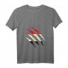 Damen Ägypten Flagge T-Shirt mit V-Ausschnitt – Stolzes Fanoutfit für Sport und Festivals, perfektes Geschenk für Ägypten-Fans