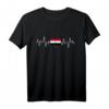 Ägyptischer Herzschlag mit Flagge T-Shirt – Stolz auf Ägypten, Unabhängigkeitstag & Geschenk für Männer, Frauen, Kinder