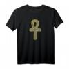 Ankh Ägyptisches Kreuz Nilschlüssel im coolen Stein-Look - Spirituelles Symbol T-Shirt für Ägypten-Liebhaber & Esoterik-Fans