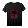 Albanisch HapKoala Langarmshirt mit Adler und Kosovo-Design - Klassisch geschnitten, doppelt genähter Saum