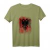 Albanisch HapKoala Langarmshirt mit Adler und Kosovo-Design - Klassisch geschnitten, doppelt genähter Saum