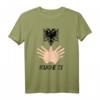 Albanische Flagge Shqiponja T-Shirt mit Adler und Spruch 'KUQ E ZI' – Stolzes Geschenk für Albaner und Kosovo-Albaner