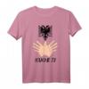 Albanische Flagge Shqiponja T-Shirt mit Adler und Spruch 'KUQ E ZI' – Stolzes Geschenk für Albaner und Kosovo-Albaner