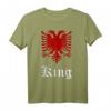 Albanien Mann Adler Logo T-Shirt - Stolz auf Albanische Herkunft, ideales Fan- und Kulturgadget