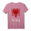 Albanien Mann Adler Logo T-Shirt - Stolz auf Albanische Herkunft, ideales Fan- und Kulturgadget