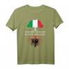 Italien an den Wurzeln Albaniens - Albanien angebaut T-Shirt für Familienfeste, patriotische Anlässe und Souvenirs