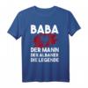 Baba die Legende Albanisches T-Shirt mit Flagge und Adler – Stolz auf Albanien, perfekt für albanische Väter und Familien
