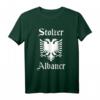 Stolzer Albaner - Albanien Flagge, Adler Wappen & Barcode T-Shirt für Nationalstolz, Kultur & Tradition