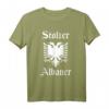 Stolzer Albaner - Albanien Flagge, Adler Wappen & Barcode T-Shirt für Nationalstolz, Kultur & Tradition
