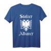Stolzer Albaner - Albanien Flagge, Adler Wappen & Barcode T-Shirt für Nationalstolz, Kultur & Tradition
