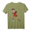 Albanien Fußballer Herren T-Shirt – Klassisch geschnitten, doppelt genähter Saum, perfekt für Fußballfans und Sportliebhaber