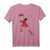 Albanien Fußballer Herren T-Shirt – Klassisch geschnitten, doppelt genähter Saum, perfekt für Fußballfans und Sportliebhaber