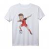 Albanien Fußballer Herren T-Shirt – Klassisch geschnitten, doppelt genähter Saum, perfekt für Fußballfans und Sportliebhaber