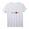 Damen Albanische Heartbeat Proud I Love Albanien Flagge Geschenk T-Shirt mit V-Ausschnitt – Patriotisches Souvenir für Albanien-Fans und Einwanderer
