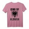 King Of Albania - Albanien Flagge Adler Kosovo Balkan T-Shirt für Stolze Albaner und Balkan-Fans, perfekt als Geschenk zu Geburtstag oder Weihnachten