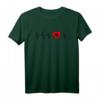Heartbeat Proud I Love Albanien Flagge Geschenk T-Shirt – Patriotisches Souvenir für Albanien-Fans, Touristen & Unterstützer der Fußballmannschaft