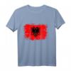 Flagge von Albanien Langarmshirt – Patriotische Kleidung mit albanischer Nationalflagge und Adler-Design