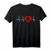 Albanische Flagge und Adler T-Shirt mit Herzfrequenz – Stolz auf Albanien & Kosovo, Perfekt als Geschenk für Albaner und Albanien-Fans