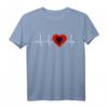 Albanische Flagge und Adler T-Shirt mit Herzfrequenz – Stolz auf Albanien & Kosovo, Perfekt als Geschenk für Albaner und Albanien-Fans
