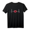 Albanien Herzschlag Albanische Flagge Stolzer Albaner T-Shirt – Perfekt für Albanien-Liebhaber, Reisende und die albanische Diaspora