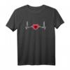Albanien Herzschlag Albanische Flagge Stolzer Albaner T-Shirt – Perfekt für Albanien-Liebhaber, Reisende und die albanische Diaspora